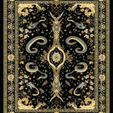 Sophisticated Textured Serpent Layout(Black)