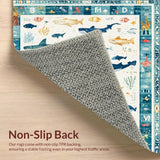 Aqua Alphabet Mat Sea Creature Kids Play Area(Blue)