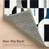 Elegant Geometric Black and Ivory Fusion(Gray)