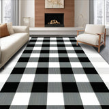 Rustic Black and White Check(Black)