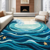 Minimalist Coastal Artistry Approach(Blue)