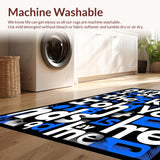 Whimsical Black and White Typography(Blue)