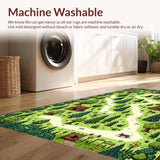 Playful Retro Forest Map Design(Green)