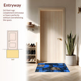 Contemporary Multi Tonal Geometric Style(Blue)