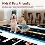 Fun Airplane Themed Vibrant Runner(Black)