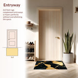 Modern Abstract Black Gold(Black)