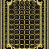 Geometric Black and Gold Elegance(Black)