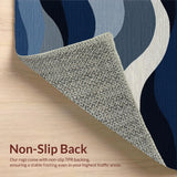 Artful Dynamic Swirl Composition(Blue)