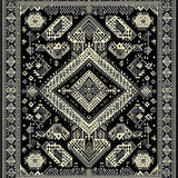 Vibrant Earthy Floral Composition(Black)