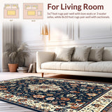 Elegant Floral Medallion Aesthetic(Blue)