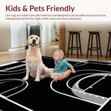 Dynamic Geometric Court Aesthetic(Black)