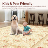 Runner Beige Floral Area for Indoors(Ivory)