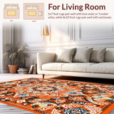 Rustic Orange Circular Flourish(Orange)