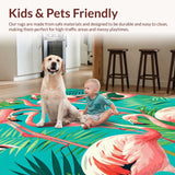 Artful Flamingo and Palm Fusion(Pink)