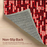 Modern Minimalist Text Based Decor(Black)