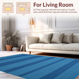 Modern Striped Texture Appeal(Blue)