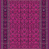 Rich Wineberry Floral Elegance(Pink)