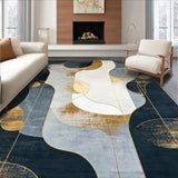 Minimalist Symmetrical Gold and Gray Design(Gray)