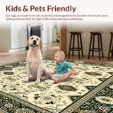 Olive Toned with Geometric and Floral Motifs(Beige)