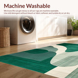 Modern Fluid Abstract Motif(Green)