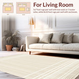 Neutral Beige Contemporary Lines & Boho Charm(Beige)