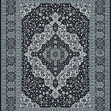 Artful Striped Medallion Detailing(Black)