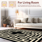Elegant Black Beige Trellis Aesthetic(Beige)