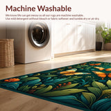 Artful Dark Green Floral Palette(Green)