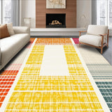 Mid Century Modern Rainbow with Beige and Ivory Tones(Yellow)