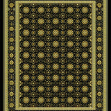Stylish Pastel Floral Composition(Black)