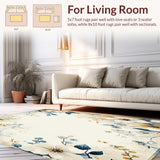Summer Boho Flower Print with Artistic Botanical Shapes and Neutral Tones(Beige)