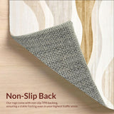 Abstract Wave Area for Modern Home Decor(Beige)