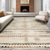 Minimalist Beige Striped Composition(Beige)