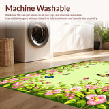 Artistic Butterfly Floral Motif(Green)