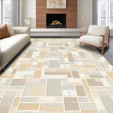 Anti Slip Runner Pad with Raised Grid Surface for Hold(Beige)