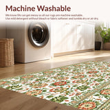 Rustic Vintage Floral Botanical Non Shedding(White)