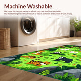 Playful Cartoon Safari Motif(Green)