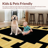 Elegant Black and White Medallion(Beige)