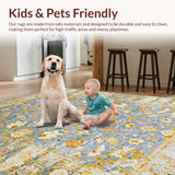 Artful Minimalist Symmetrical Floral Elements(Blue)