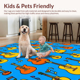 Bright Playroom Guitar Illustration(Blue)
