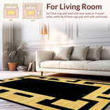 Elegant Black and White Medallion(Beige)