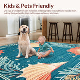 Charming Nautical Coral Aesthetic(Blue)