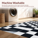 Vintage Checkerboard Area(Black)