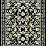 Elegant Black Floral Medley(Black)