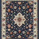 Elegant Floral Medallion Aesthetic(Blue)