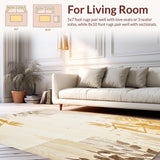 Boho Chic Animal Print Area Jungle Inspired Abstract(Beige)