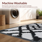 Minimalist Black and White Checker Design(Black)