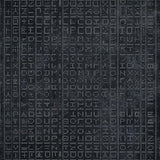 Minimalist Geometric ABC Learning Canvas(Black)