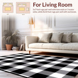 Contemporary Monochrome Grid Motif(Black)