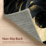 Luxurious Textured Symmetrical Print(Black)